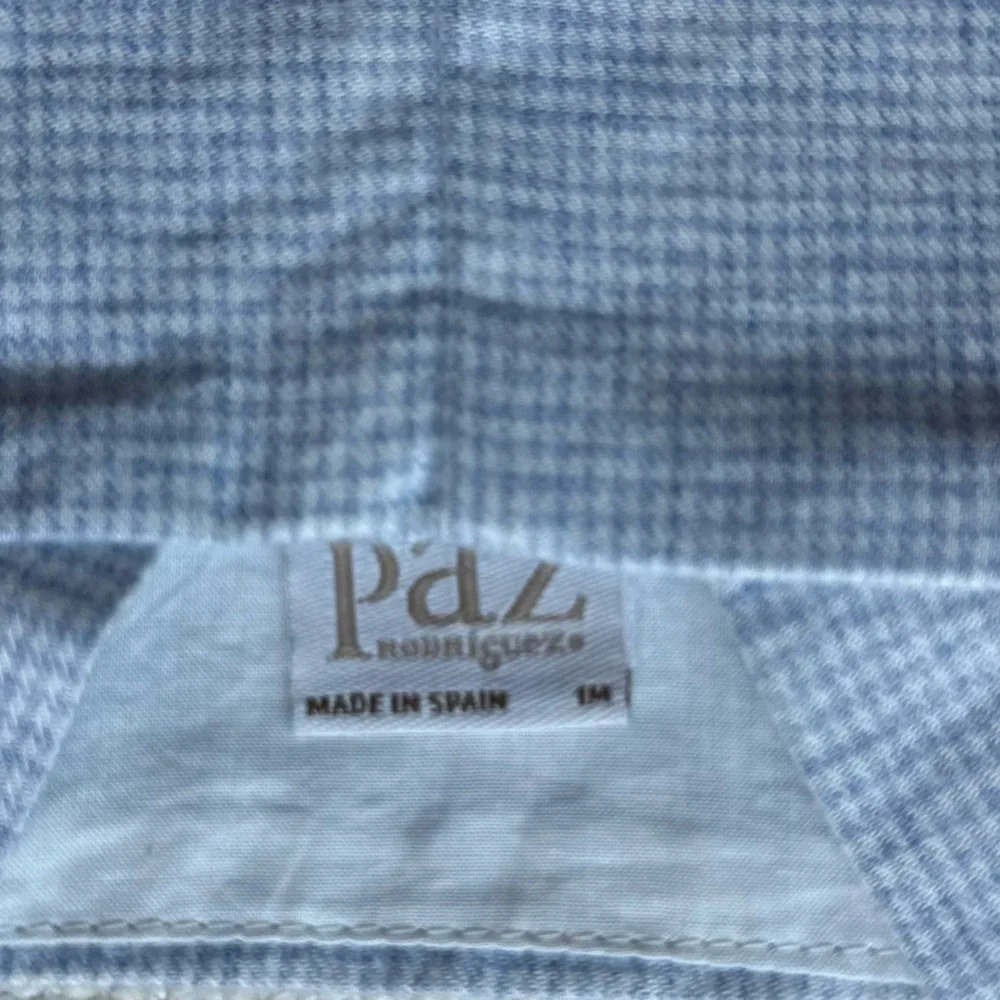Paz Rodríguez Blue Gingham baby short overalls